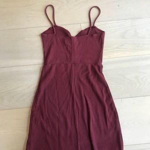 Reformation Maroon Bodycon Dress